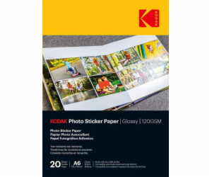 Kodak Photo Sticker Paper Gloss 120gsm A6x20 (3510652)