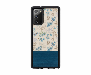 MAN&WOOD case for Galaxy Note 20 blue flower black