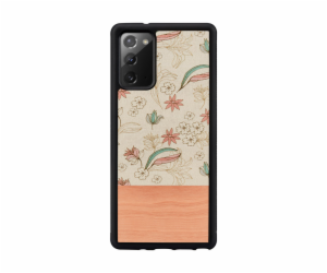 MAN&WOOD case for Galaxy Note 20 pink flower black