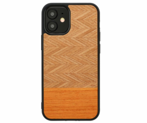 MAN&WOOD case for iPhone 12 mini herringbone arancia black