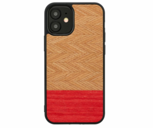 MAN&WOOD case for iPhone 12 mini herringbone azalea black