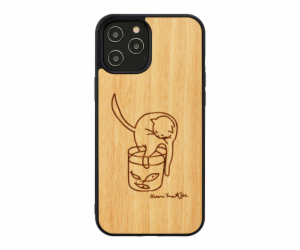 MAN&WOOD case for iPhone 12/12 Pro cat with red fish