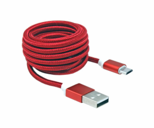 Sbox USB->Micro USB M/M 1.5m USB-10315R red