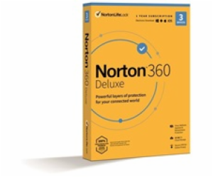 NORTON 360 DELUXE 25GB +VPN 1 uživatel pro 3 zařízení na ...