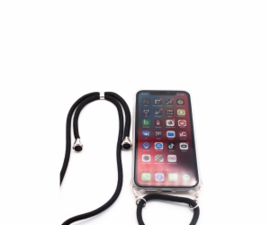 Samsung A30s Case with rope Black Transparent