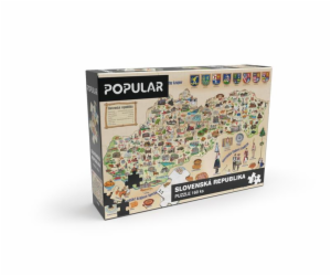 Puzzle Popular - Mapa Slovenska, 160 ks