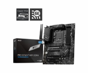 MSI MB Sc LGA1700 PRO B760-P WIFI DDR4, Intel B760, 4xDDR...