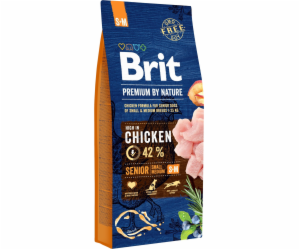 Brit Premium by Nature Senior S+M 15kg granule pro psy