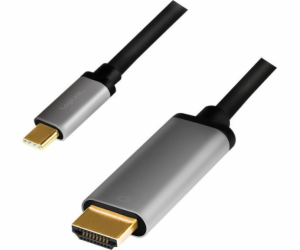 Kabel USB-C do HDMI, 4K 60Hz aluminiowy 1.8m 