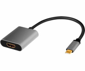 Adapter USB-C do HDMI/F ,4K/60Hz aluminiowy 0.15m 