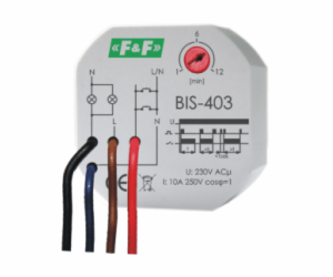 F&F Impulzní relé I<10A doba vypnutí 1-12 min - BIS-403