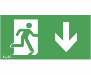 Awex pictogram Man in the Door Arrow dolů 150 x 300 mm (P...