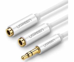 Ugreen Jack 3,5 mm kabel - Jack 3,5 mm x2 0,2 ??m bílý (U...