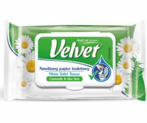 Sametový celulóza toaletní papír Velvet Rum aloe, zvlhčen...