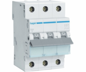 HAGER Polo Overprournt Switch 3P C 6A 6KA AC MCN306E