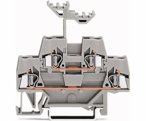 WAGO 2-SOREY 2,5 mm2 šedá železnice (280-519)