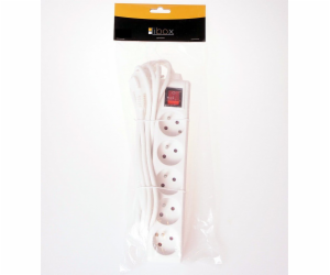 Libox Power Strip 5 zásuvek 1,5 m bílá (LB0085-1.5)