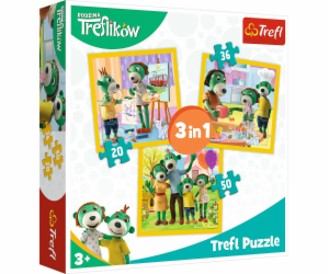 Trefl Puzzle 3in1 Celkem je veselý (34850)