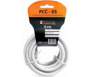 Libox Anténní kabel 5m bílý (PCC05)