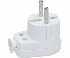 Timex-elektro Angle Plug B/U 16A 2P, 250V, White (WT-6)