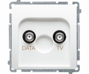 Contact-Simon Socket Simon Basic TV-Data Type F White (BM...