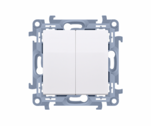 Kontaktní dvojité bílé tlačítko 10AX (CP2.01/11)