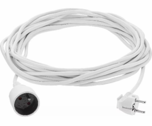 Prodlužovací kabel Elcan 1 Nest Z/U 10m White (PM-BW-1G-100)