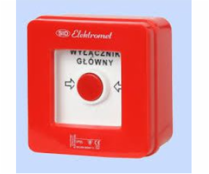 WP-1S ALARM BUTTON NT 1Z+1R 12A  FIRE  IP55 (without hammer)