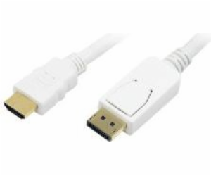 LogiLink DisplayPort – kabel HDMI 2m bílý (CV0055)