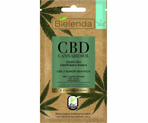 Bielenda CBD Cannabidiol Hydratační a zklidňující maska 8g