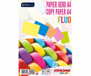 Kopírovací papír Interprint A4 80g Mix barev Fluo 100 listů