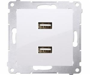 SIMON 54 MODULE SILVER MAT CHARGER 2X USB AND MICRO-USB 5...