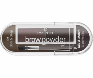 Essence ESSENCE_Brow Powder Set sada na úpravu obočí se š...