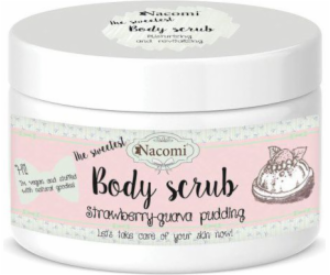 Nacomi Body scrub Jahodový pudink s guavou 200g