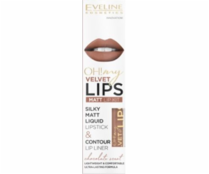 Eveline Oh My Lips Matná rtěnka a tužka na rty 14 Choco T...