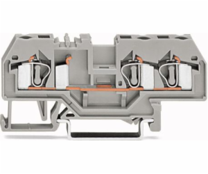Wago 3vodičová svorkovnice 4mm2 šedá (281-681)