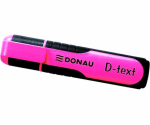 Donau Zvýrazňovač, textový popisovač D-Text růžový (14K122W)