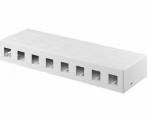 WENTRONIC Patch panel 8port, Keystone na stenu