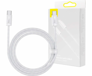 Kabel USB-C na USB-C Baseus, 100 W, 1 m (bílý)