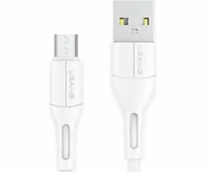 Usams USB-A - microUSB USB kabel 1 m Bílý (SJ502USB02)