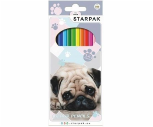 Starpak Pencil pastelky 12 barev pes (388296)