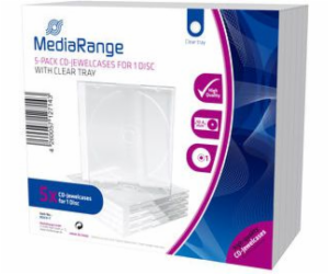 MediaRange CD/DVD boxy 5 ks (BOX31-T)