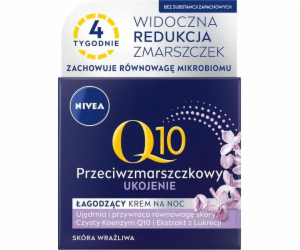 Nivea Q10 Zklidňující noční krém proti vráskám pro citliv...