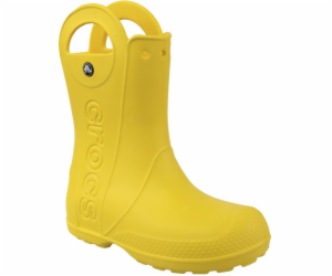 Dětské boty Crocs Handle Rain Boot žluté, velikosti 32-33...