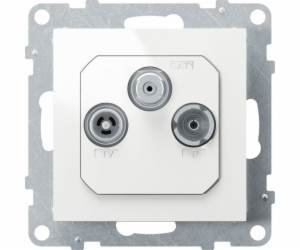 SNO TV-R-SAT Anténa Socket FM+DAB 1,5 dB White 721167