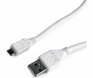 Gembird USB-A USB kabel – 3 m bílý (CCP-mUSB2-AMBM-W-10)