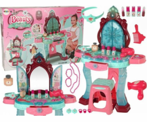 Leantoys Import Beauty Set Toaletní stolek se zrcadlem Li...