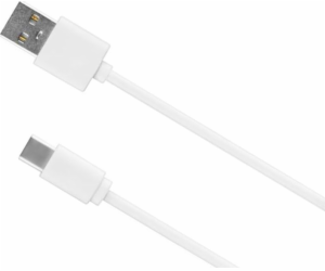 USB kabel Kruger & Matz USB-A-USB-C 0,8 m bílý (KM0363)