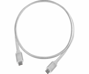 SilverStone USB-C - USB-C kabel USB 1 m Bílá (52037)