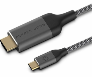 Pepper Jobs USB-C – HDMI kabel 1,8 m bílý (PJ-C2H18M)